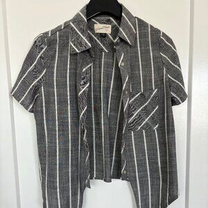 Universal Thread Tie-Front Button Down Shirt